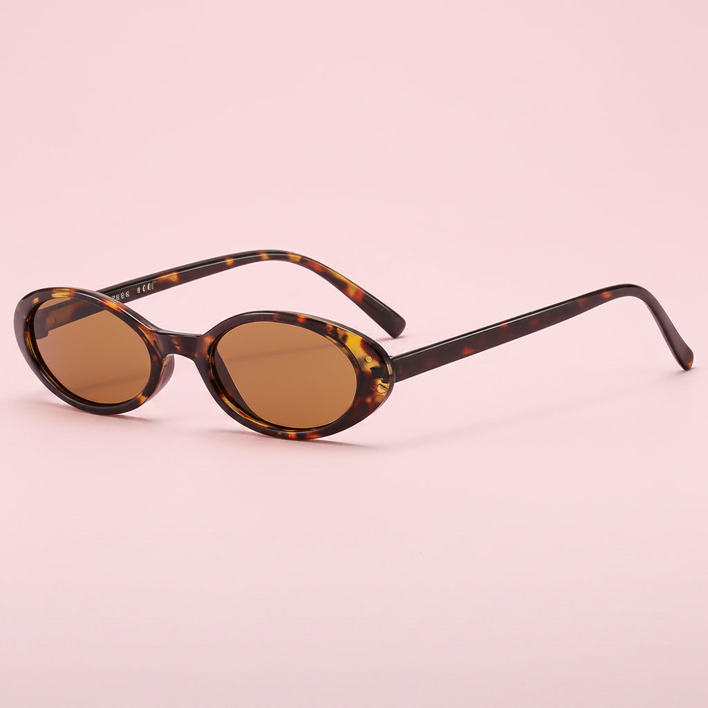 Lentes de Sol Ovalados Retro Carey