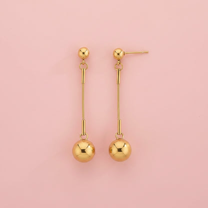 Set de Joyas con Esferas Doradas