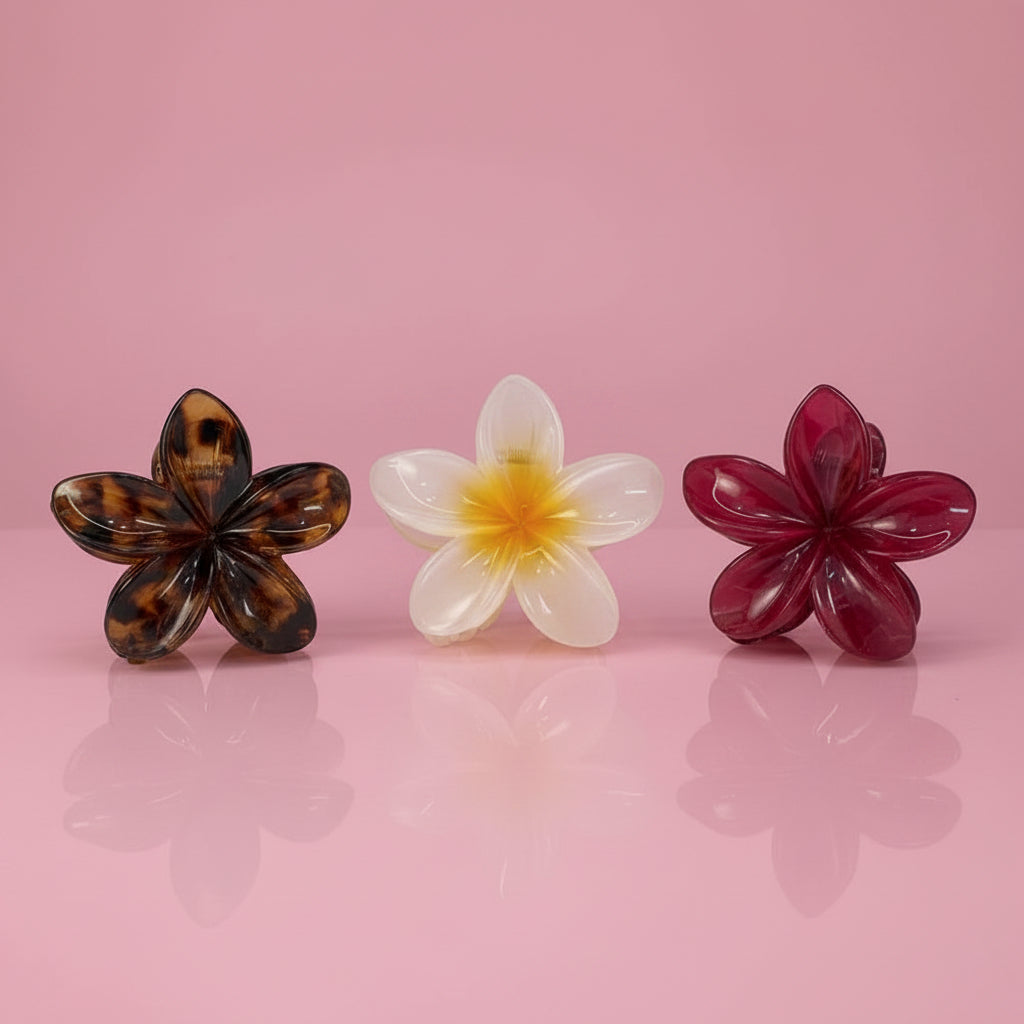 Set de Mini Pinzas de Flor Elegante para el Cabello